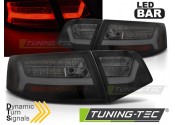 Фонари светодиодные AUDI A6 (LED BAR) Sedan черно-тонированные